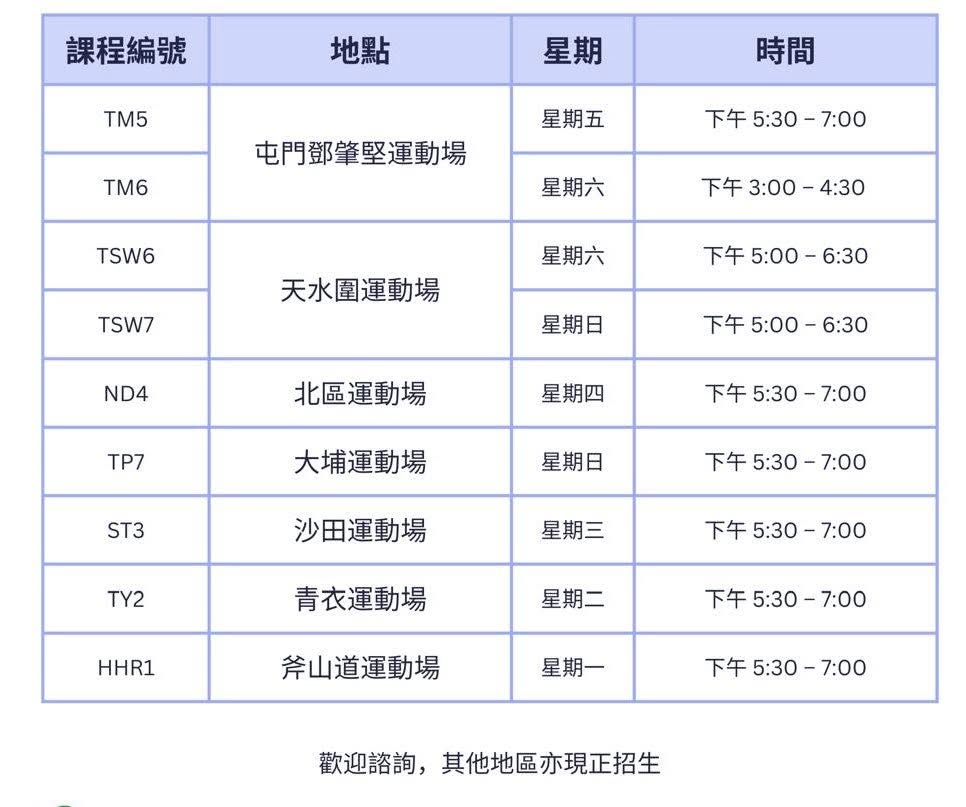 Flyup 飛揚田徑恆常訓練班