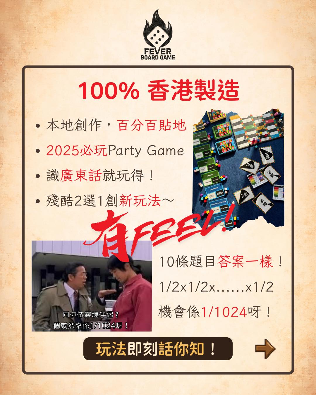 香港原創《1/1024》桌遊