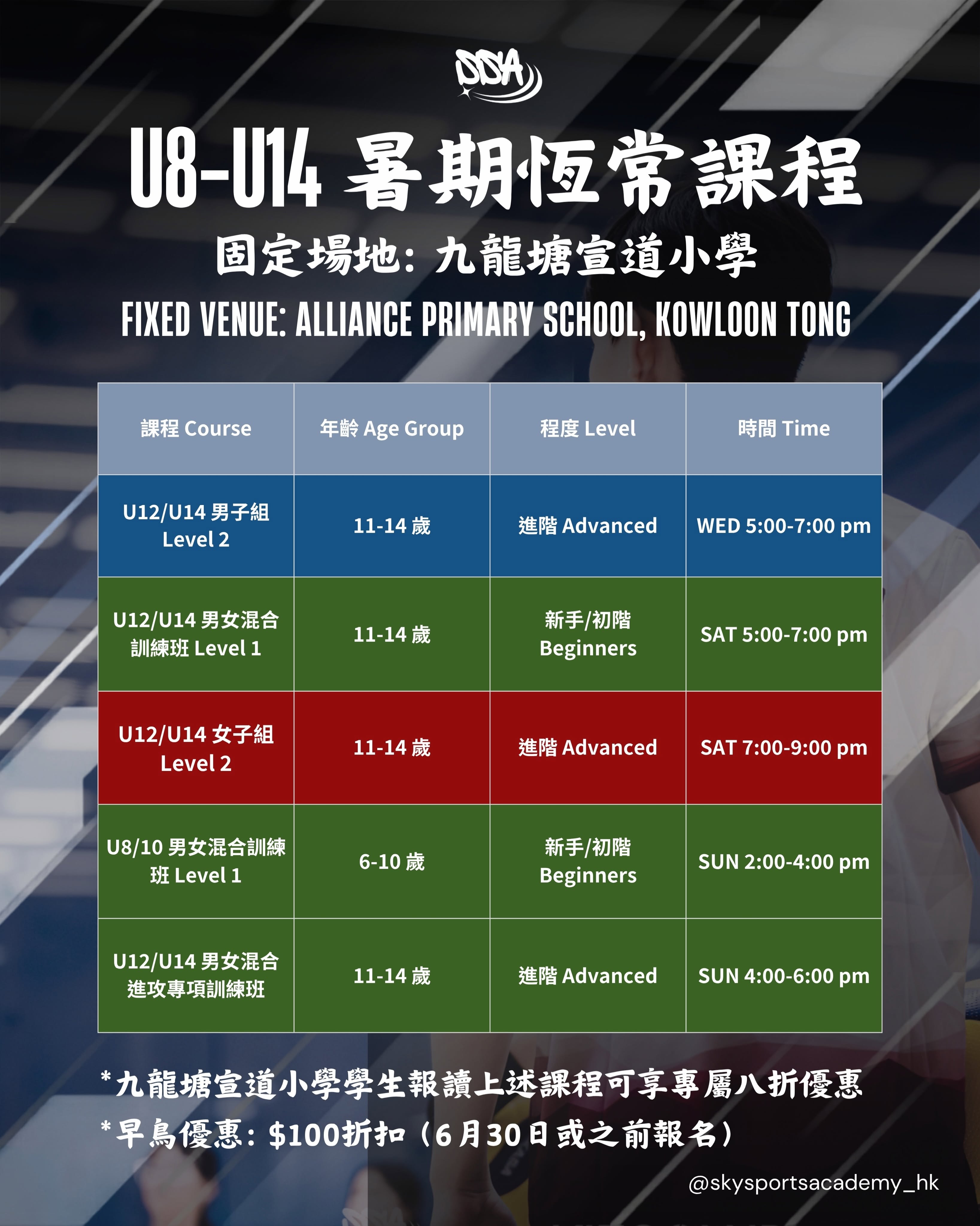 HKSSA 暑期兒童排球恆常課程