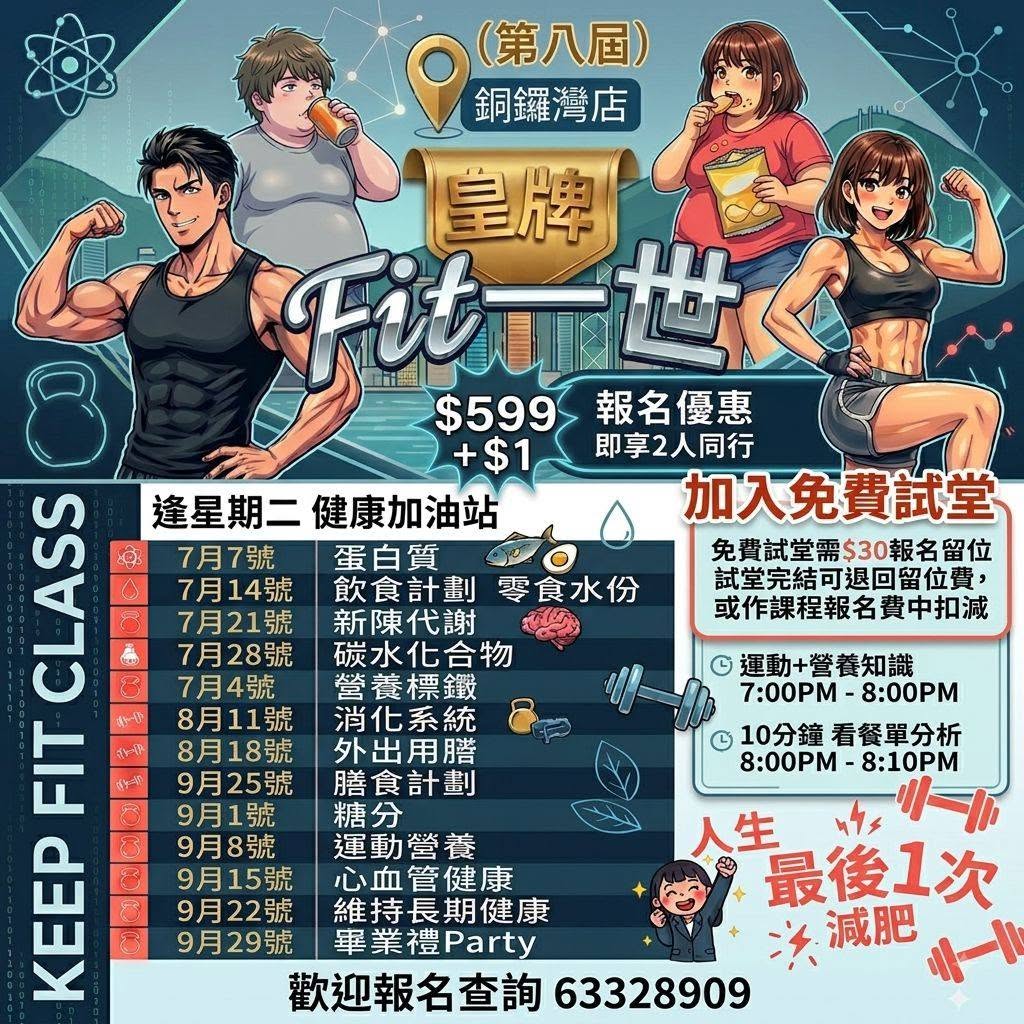 皇牌Fit一世12星期瘦身計劃