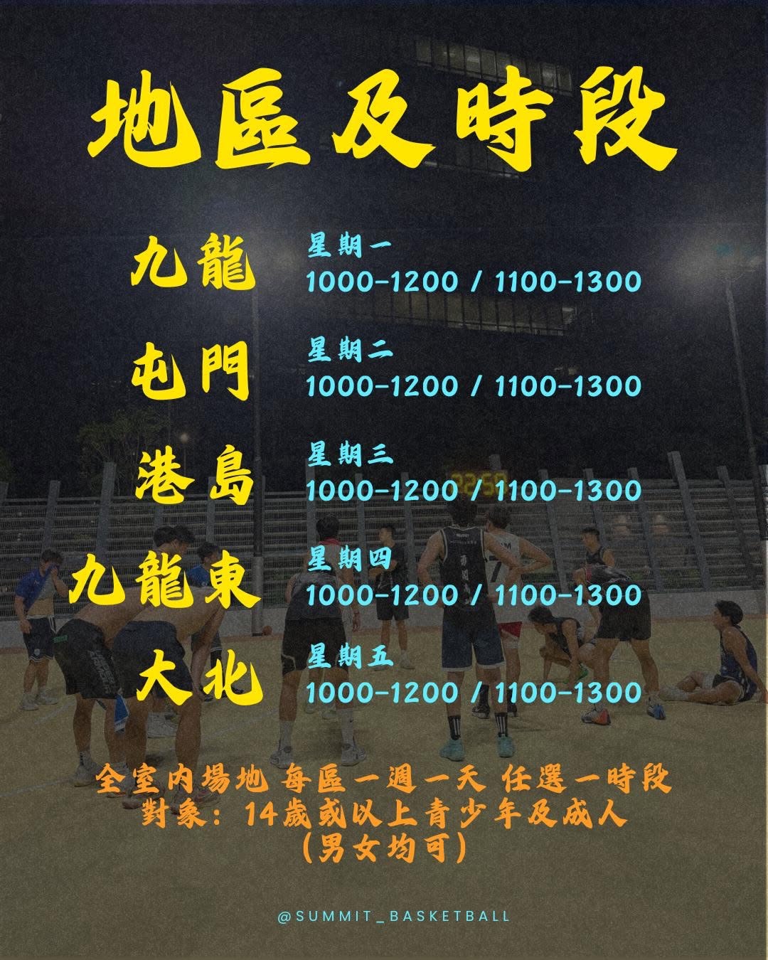 頂峰籃球學院暑期技術訓練營