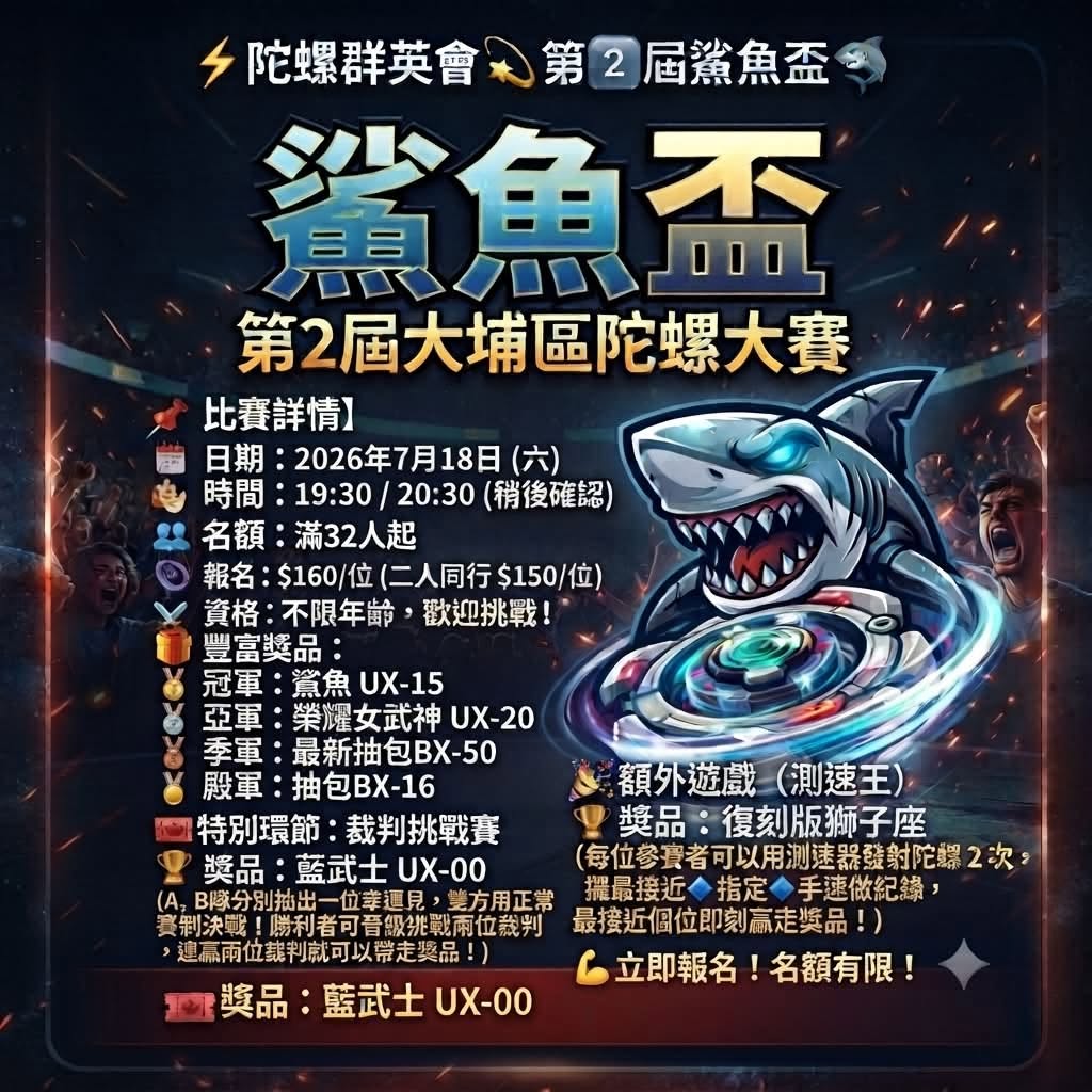 第2屆鯊魚杯陀螺比賽