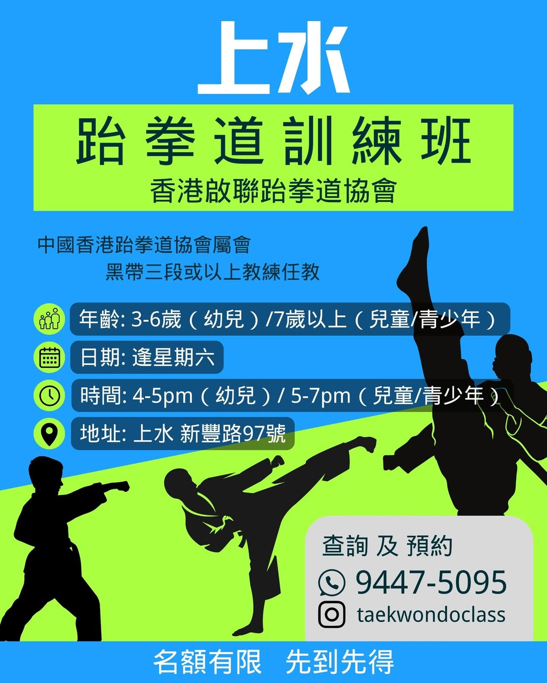 上水跆拳道恆常班招生