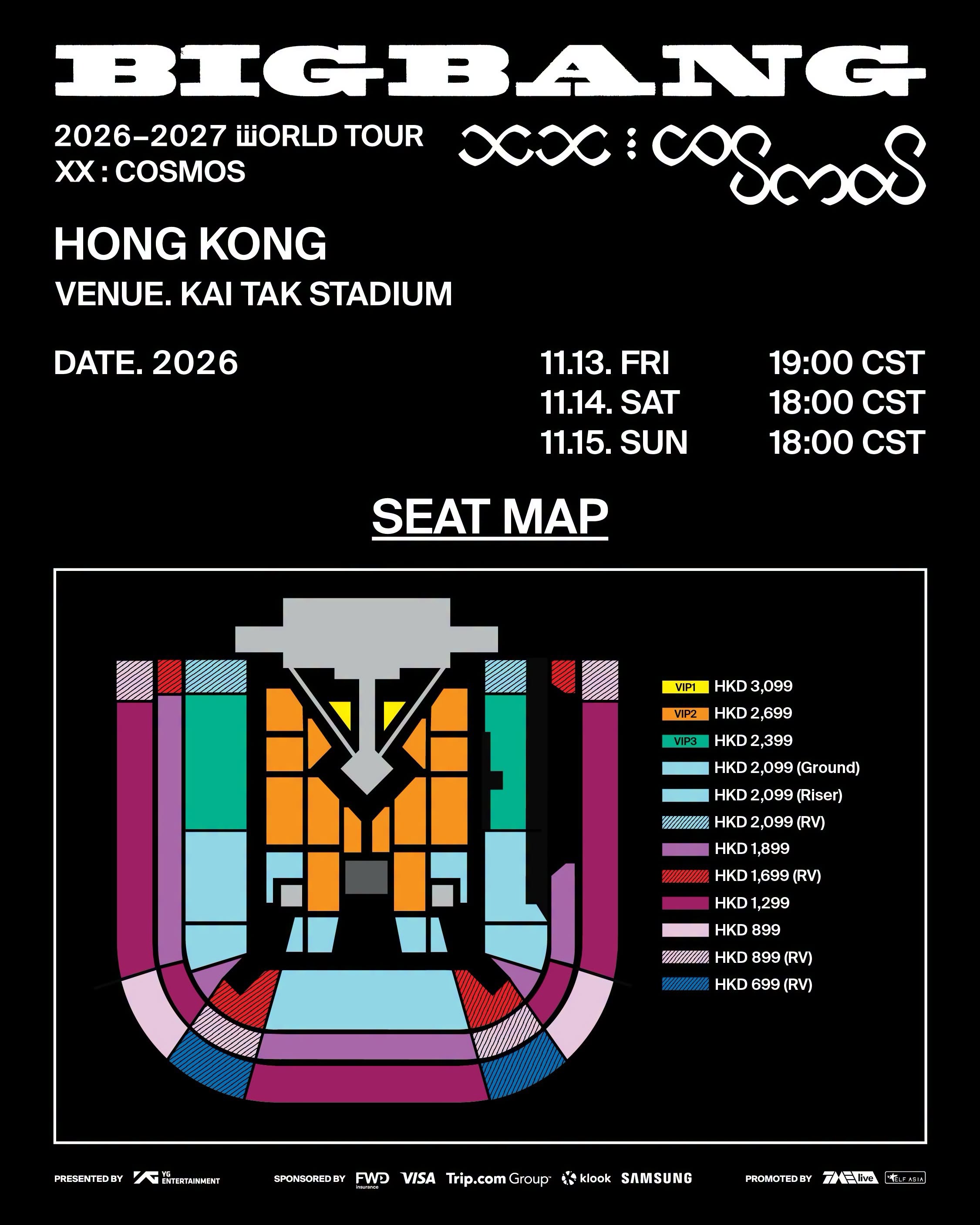 BIGBANG 2026-2027 WORLD TOUR < XX : COSMOS > IN HONG KONG