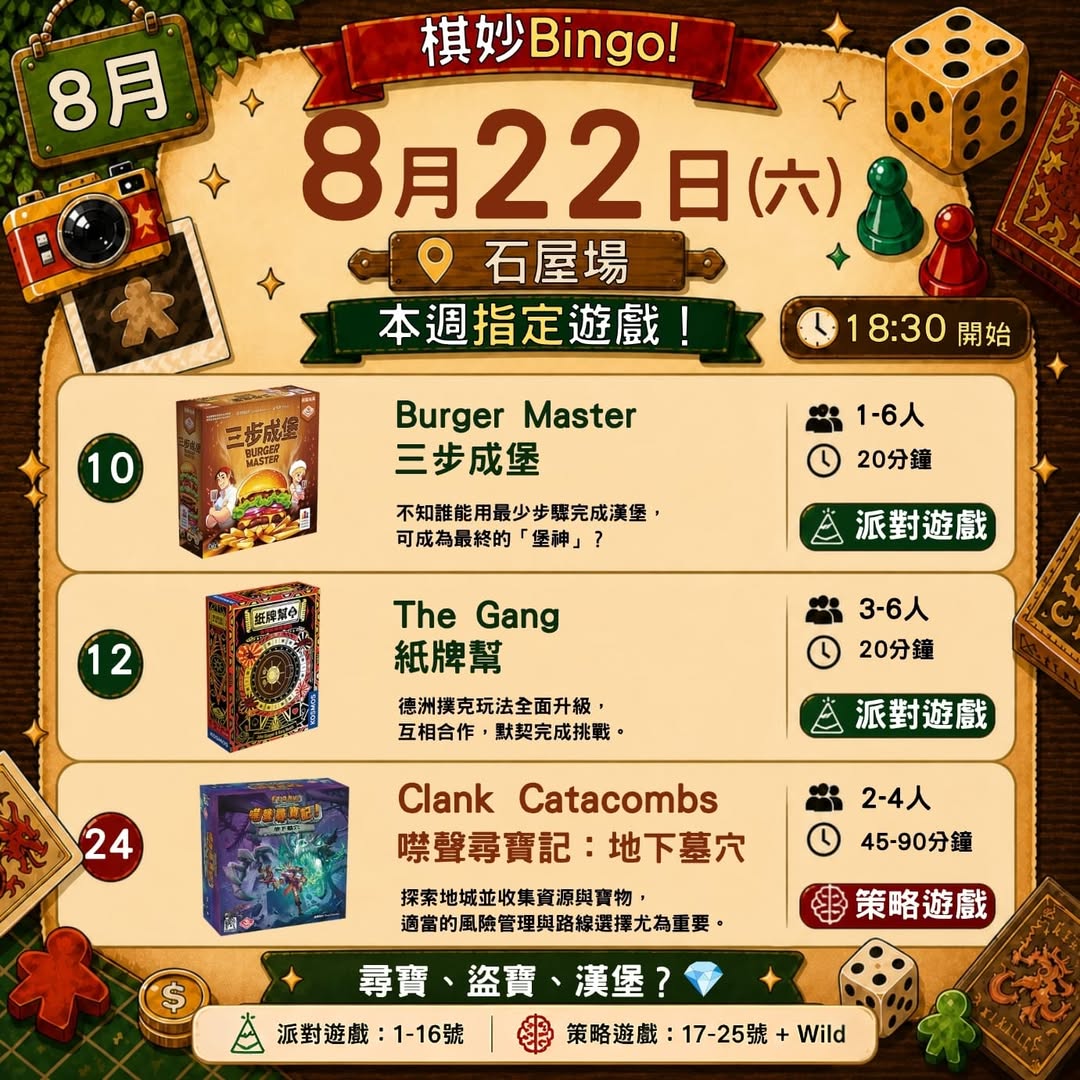 桌遊聚會：默契同反應大挑戰