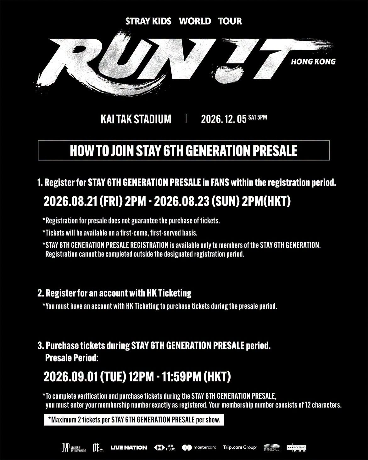 Stray Kids World Tour RUN IT HONG KONG